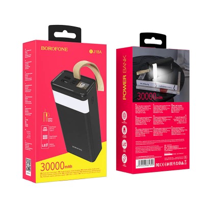 УМБ BOROFONE Coolmy digital display power bank BJ18A 30000mAh |2USB/1Type-C, 2A|