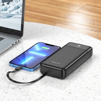УМБ BOROFONE Mobile power bank with digital display and cable BJ20A 20000mah  |2USB/1Type-C, 2A|
