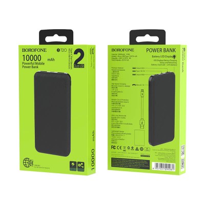 УМБ BOROFONE Powerful mobile power bank BT20 10000mAh |2USB/1Type-C, 2A|