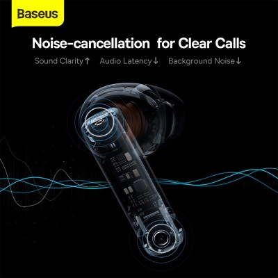 Навушники BASEUS True Wireless Earphones Bowie E9 |BT5.3, 40/400mAh, 5h| (NGTW120002)