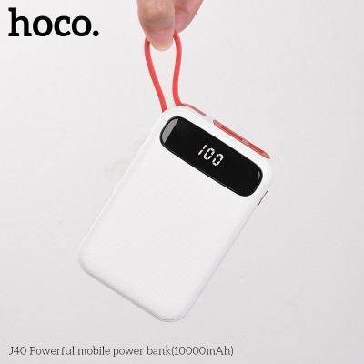 УМБ HOCO with digital display lightning Cable Powerful J40 10000mah |1USB/1Type-C, 2A|