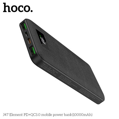 УМБ HOCO with digital display Element J47 10000mah |2USB/Type-C, QC3.0/PD, 3A|