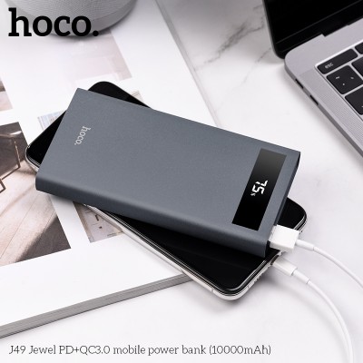 УМБ HOCO with digital display Jewel J49 10000mah |2USB/Type-C, QC3.0/PD, 3A|