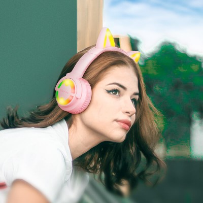 Навушники Bluetooth BOROFONE Cat ear BT headphones BO15 |BT5.0, AUX, TF, 4hours|