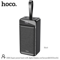 УМБ Hoco Super power bank with digital display and lanyard DB31 60000mAh |3USB/Type-C/Lightning, 2.1A|
