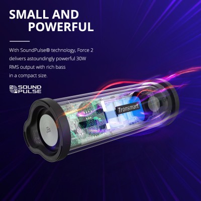 Акустика Tronsmart Force 2 IPX7 |BT5.0, AUX, 30W, TWS 100+, 15h Max|