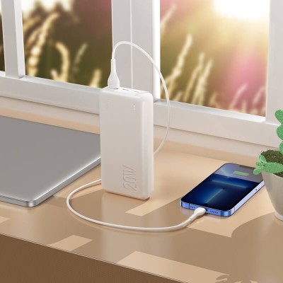 УМБ HOCO Tacker power bank J87A 20000mAh |1USB/1Type-C, 20W/3A, QC/PD|