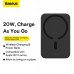 УМБ BASEUS Magnetic Wireless Charging Power Bank 6000mAh |Type-C, 20W/2.4A| (PPCX020002)