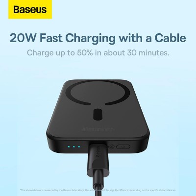 УМБ BASEUS Magnetic Wireless Charging Power Bank 6000mAh |Type-C, 20W/2.4A| (PPCX020002)