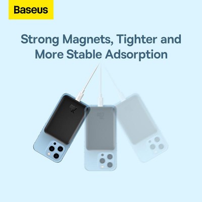 УМБ BASEUS Magnetic Wireless Charging Power Bank 6000mAh |Type-C, 20W/2.4A| (PPCX020002)