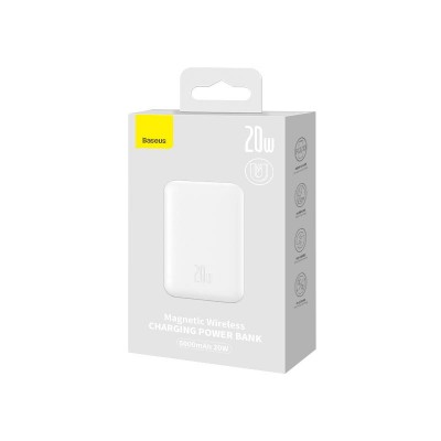 УМБ BASEUS Magnetic Wireless Charging Power Bank 6000mAh |Type-C, 20W/2.4A| (PPCX020002)