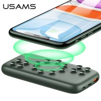 УМБ USAMS with Wireless Fast Charging 10000mAh US-CD146 PB53 |1USB/1Type-C, QC3.0/PD, 18/10W, 3A|