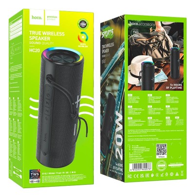 Акустика HOCO luster sports BT speaker HC20  |BT5.2, TWS/FM/USB/TF/AUX, 20W, 5h|