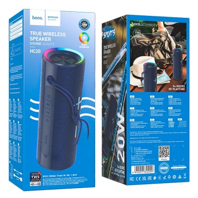 Акустика HOCO luster sports BT speaker HC20  |BT5.2, TWS/FM/USB/TF/AUX, 20W, 5h|