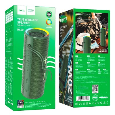 Акустика HOCO luster sports BT speaker HC20  |BT5.2, TWS/FM/USB/TF/AUX, 20W, 5h|