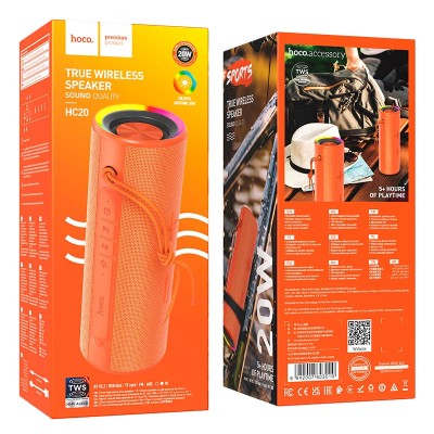 Акустика HOCO luster sports BT speaker HC20  |BT5.2, TWS/FM/USB/TF/AUX, 20W, 5h|