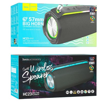 Акустика HOCO Rick sports BT speaker HC23 IPX4  |BT5.3, TWS/FM/USB/TF/AUX, 6h|