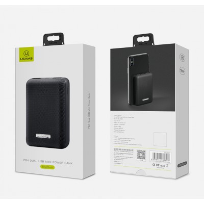 УМБ USAMS Mini Dual USB PB4 US-CD60 10000mAh |2USB, 2A|
