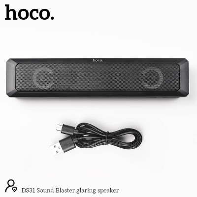 Акустика HOCO Sound Blaster glaring speaker RGB DS31 |BT5.0, TF,  2x3W, 1Hour|