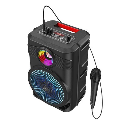 Акустика-караоке HOCO Mature outdoor BT speaker BS46 |10W, BT5.0, TWS, AUX, TF, USB, FM, 3Hours|
