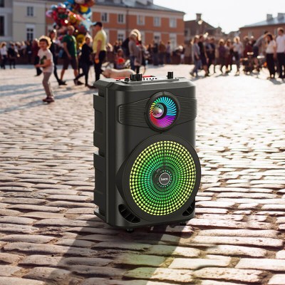 Акустика-караоке HOCO Mature outdoor BT speaker BS46 |10W, BT5.0, TWS, AUX, TF, USB, FM, 3Hours|
