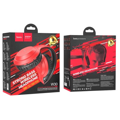 Навушники Bluetooth HOCO Fun move BT headphones W30 |BT5.0, AUX/FM/TF, 8h|