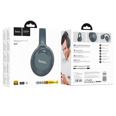 Навушники HOCO Sound Active Noise Reduction BT headset W37 |BT5.3, AUX, 33h|