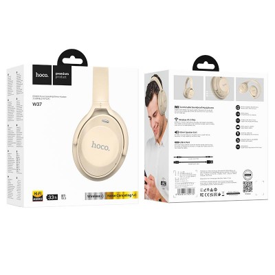 Навушники HOCO Sound Active Noise Reduction BT headset W37 |BT5.3, AUX, 33h|