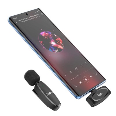 Мікрофон Hoco Type-C Crystal Lavalier wireless digital microphone L15 |2.4G, 15M|