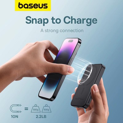 УМБ Baseus Magnetic Mini Wireless Fast Charge Power Bank 5000mAh |Type-C, 20W/3A|