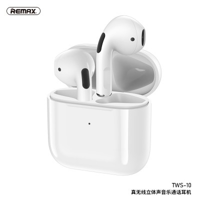 Навушники Bluetooth REMAX Ture Wireless Stereo Music Earbuds TWS-10 |30mAh/250mAh, 3h|