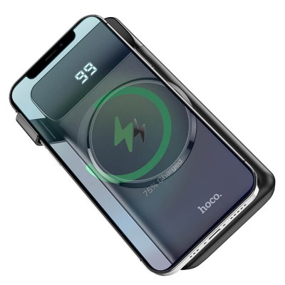 УМБ HOCO Bobby magnetic fast charging power bank J76 10000mah |1USB/1Type-C, 15W Qi, 22,5W, 3A, QC/PD|