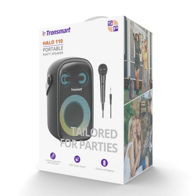 Акустика-караоке Tronsmart Halo 110 IPX6 |BT5.3, AUX, 60W, NFC, EQ, TWS, 18h Max|