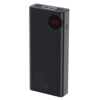 УМБ BASEUS Mulight Quick Charge digital display 30000mAh |4USB/Type-c/Lightning, PD/QC, 33W|