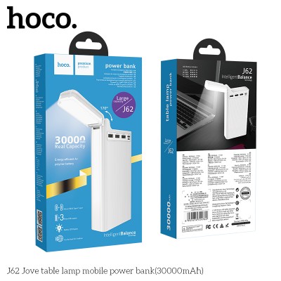 УМБ HOCO Jove table lamp J62 30000mAh |3USB/1Type-C, 2A|
