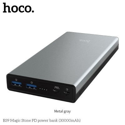 УМБ Hoco Magic Stone PD B39 30000mAh |2USB/1Type-C, QC3.0/PD, 3A|
