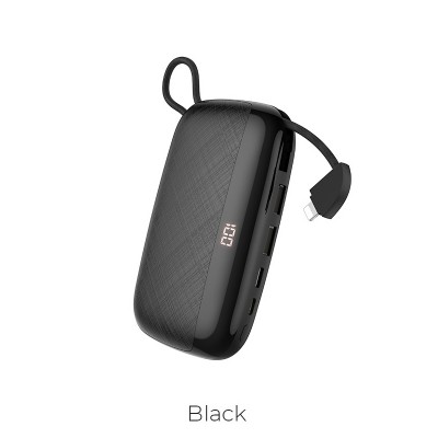 УМБ HOCO Nimble with LCD built-in Lightning Cable S29 10000mah |2USB/1Type-C, 3A|