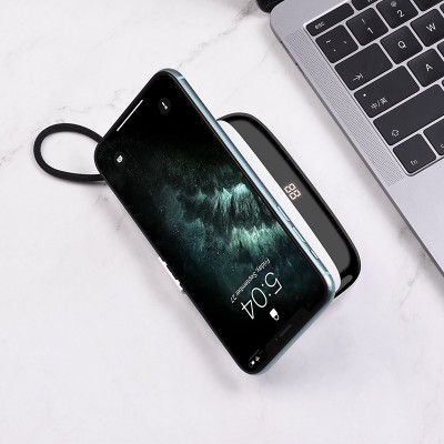 УМБ HOCO Nimble with LCD built-in Lightning Cable S29 10000mah |2USB/1Type-C, 3A|
