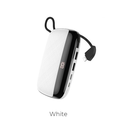 УМБ HOCO Nimble with LCD built-in Lightning Cable S29 10000mah |2USB/1Type-C, 3A|
