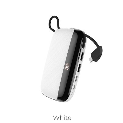 УМБ HOCO Nimble with LCD built-in Micro USB Cable S29 10000mah |2USB/1Type-C, 3A|