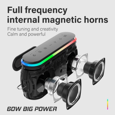 Акустика xdobo x8 III IPX7 |BT5.3, EQ, 2*30W, TWS, AUX/TF/USB, 12h Max|