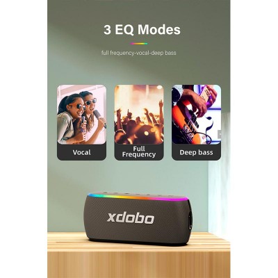 Акустика xdobo x8 III IPX7 |BT5.3, EQ, 2*30W, TWS, AUX/TF/USB, 12h Max|