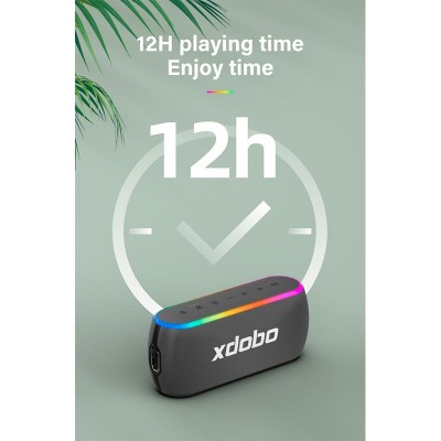 Акустика xdobo x8 III IPX7 |BT5.3, EQ, 2*30W, TWS, AUX/TF/USB, 12h Max|