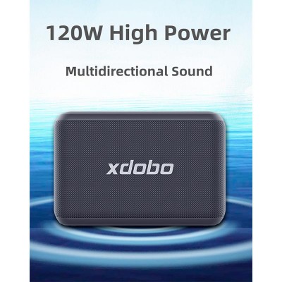 Акустика-караоке xdobo X8 PRO IPX5 |BT5.2, 120W, AUX/TF/USB, 2Microphone, 12h Max|