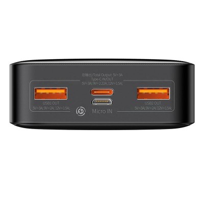 УМБ BASEUS Bipow Digital Display Power bank Overseas 20000mAh |2USB/1Type-C, PD/QC, 20W, 3A| (PPBD050302)
