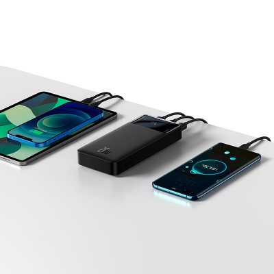 УМБ BASEUS Bipow Digital Display Power bank Overseas 20000mAh |2USB/1Type-C, PD/QC, 20W, 3A| (PPBD050302)