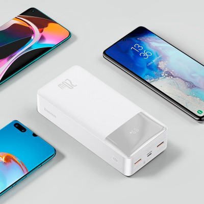 УМБ BASEUS Bipow Digital Display Power bank Overseas 30000mAh |2USB/1Type-C, PD/QC, 20W, 3A| (PPBD050402)
