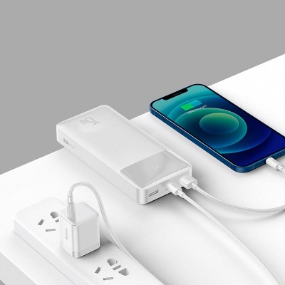 УМБ BASEUS Bipow Digital Display Power bank Overseas 20000mAh |2USB/1Type-C, PD/QC, 15W, 3A| (PPBD050102)