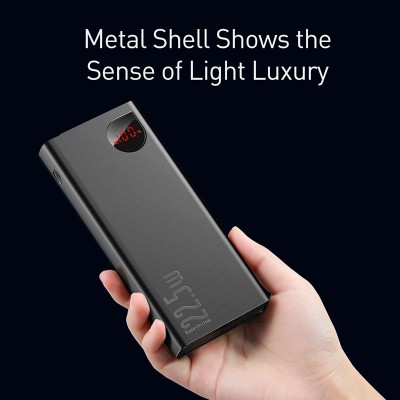 УМБ BASEUS Adaman Metal Digital Display Overseas 20000mAh |2USB/Type-C/Lightning, 22.5W/5A, PD/QC| (PPAD070101)