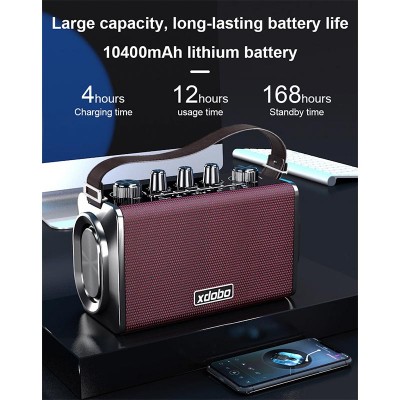Акустика-караоке xdobo X9 IPX5 |BT5.0, 60W, DSP, 12h|